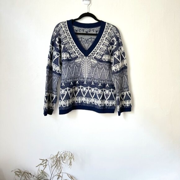 Authentic Chanel knit sweater art deco style - Picture 1 of 7